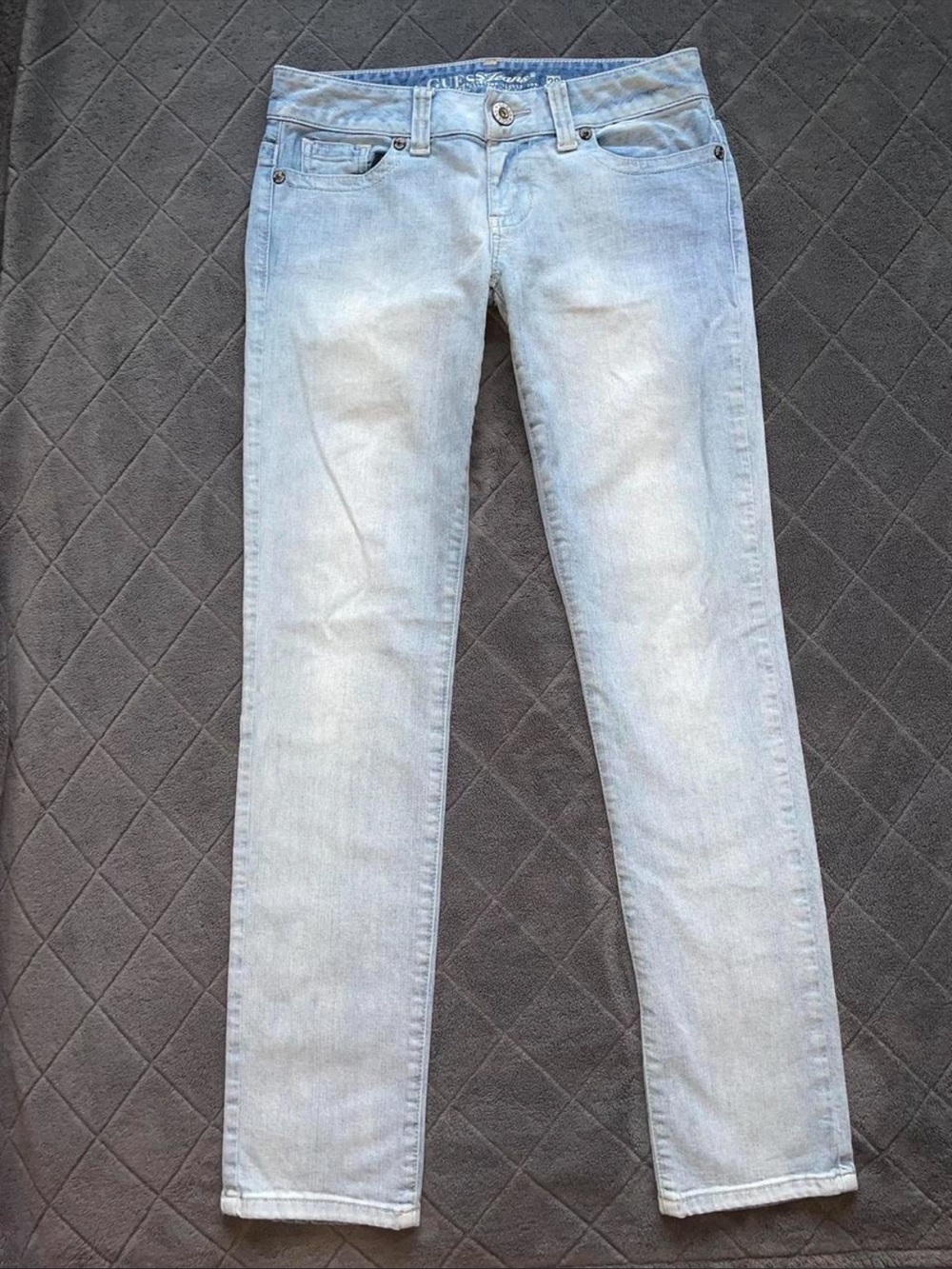 Vintage Guess Light Blue Low Rise Skinny Denim Jeans